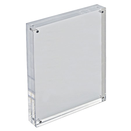 Azar Displays 8.5" x 11" Vertical/Horizontal Acrylic Block Frame 104436